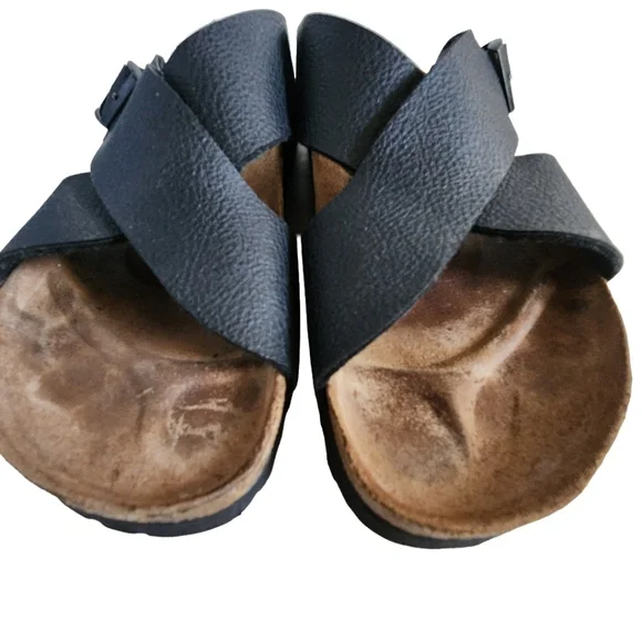 Birkenstock Birki's Dijon Black Crossover Sandals (7) - Picture 7 of 9